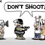 অপরাধীকে ভয় দেখাতে ‘ঠাঁই ঠাঁই’ করে মুখে আওয়াজ করল পুলিশ