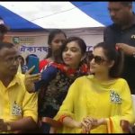 গোয়ালতোড়ে ভাঙল নুসরতের নির্বাচনী সভা মঞ্চ